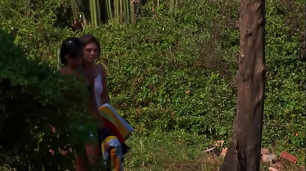 Double ended dildo sex with lesbians who seem as if they walked off a catwalk