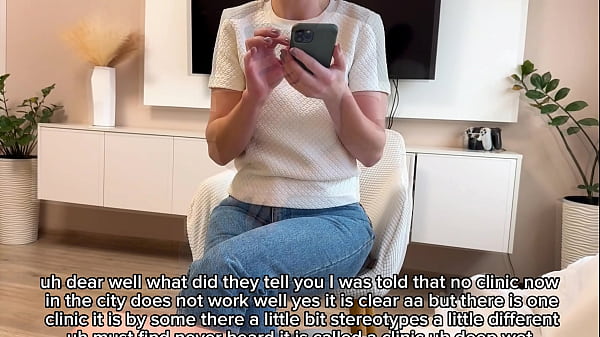 My Wife Called a Female Doctor Who Serviced My Cock - Russian Amateur with Conversations and English Subtitles