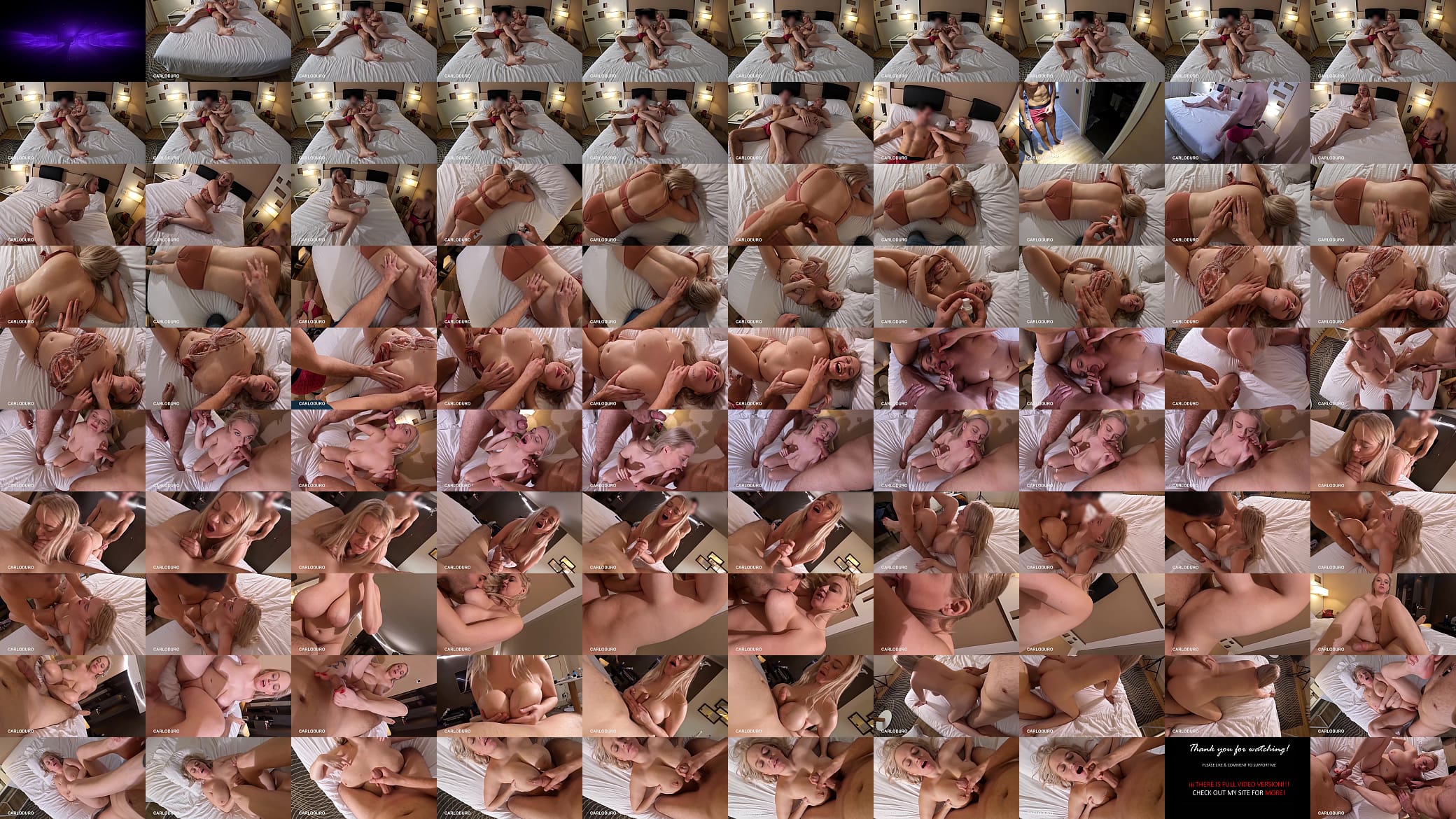 Hot massage to couple in hotel, creampie, cum in mouth [full vid available] - Carlo Duro 预览图