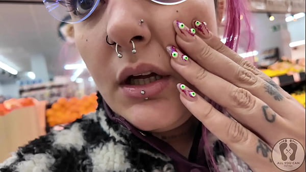 REBECA ADDAMS BURPING AT THE SUPERMARKET FOR SH...