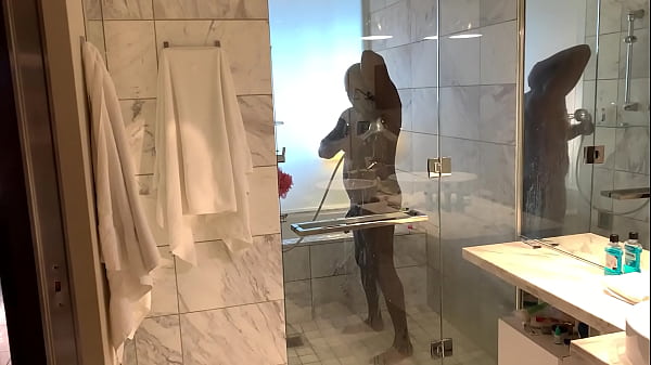 TS Ria Bentley cleans more than Sir Maxximus' room in Las Vegas
