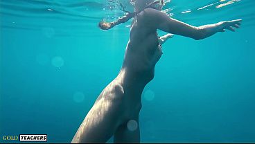 Charming Pela G Goes Nude Swimming At A Public Beach