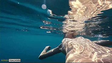 Charming Pela G Goes Nude Swimming At A Public Beach