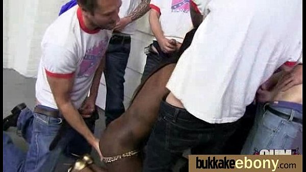 Black pornstar debut bukkake 7