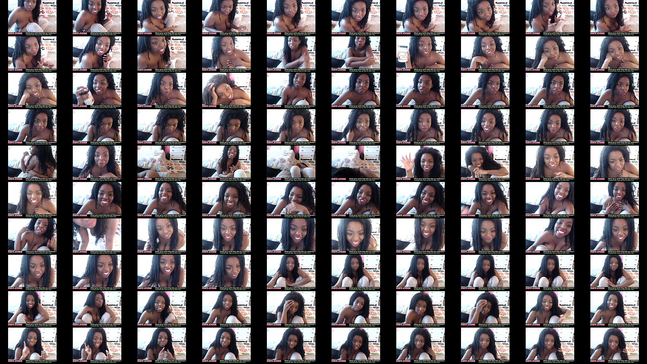 Sexy Ebony Webcam with Big Boobs Likes Coconut Oil Porn 预览图
