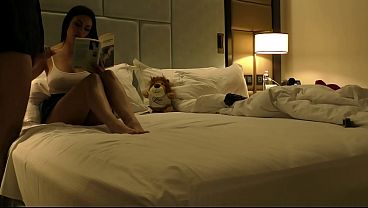 Download Video - Big tits big ass hot brunette babe in short uniform skirt gives an incredibly slow edging handjob by cock teasing