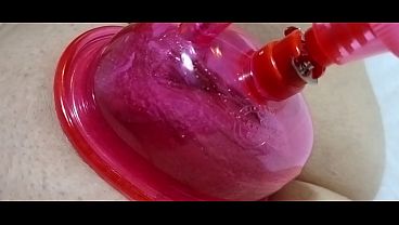 Pussy pump and double head dp toy
