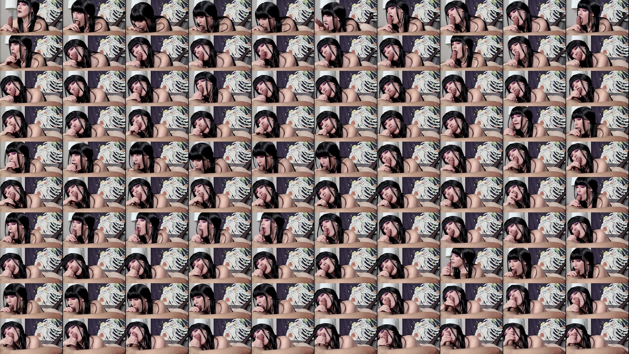 Verification video Vanessa Rose Vanerose Goth baby blowjob and cumshot 预览图