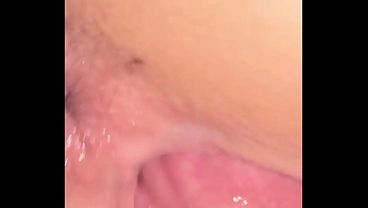 I ejaculate inside the neighbor's pink vagina