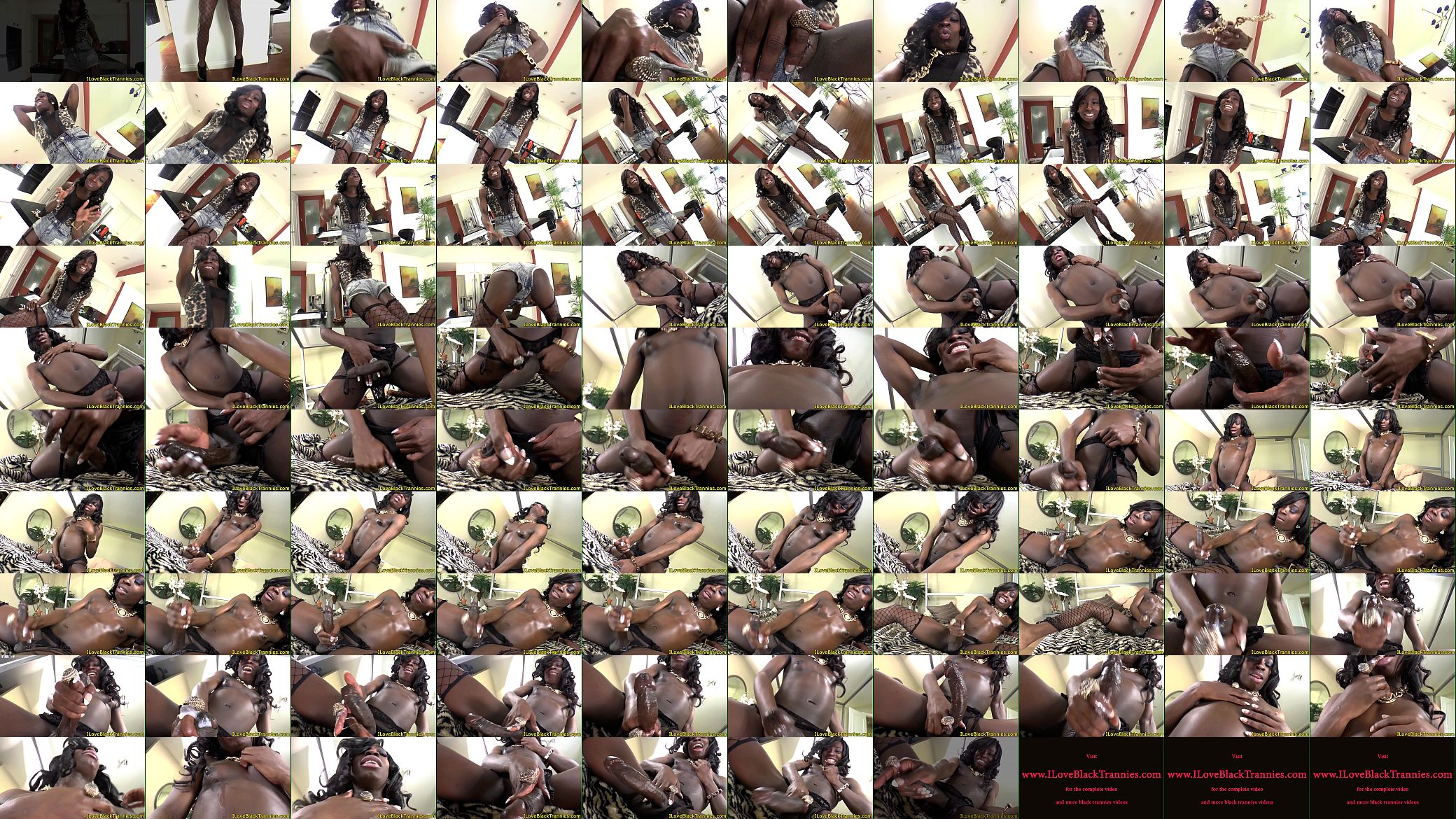 Black tgirl cums while tugging on her cock 预览图
