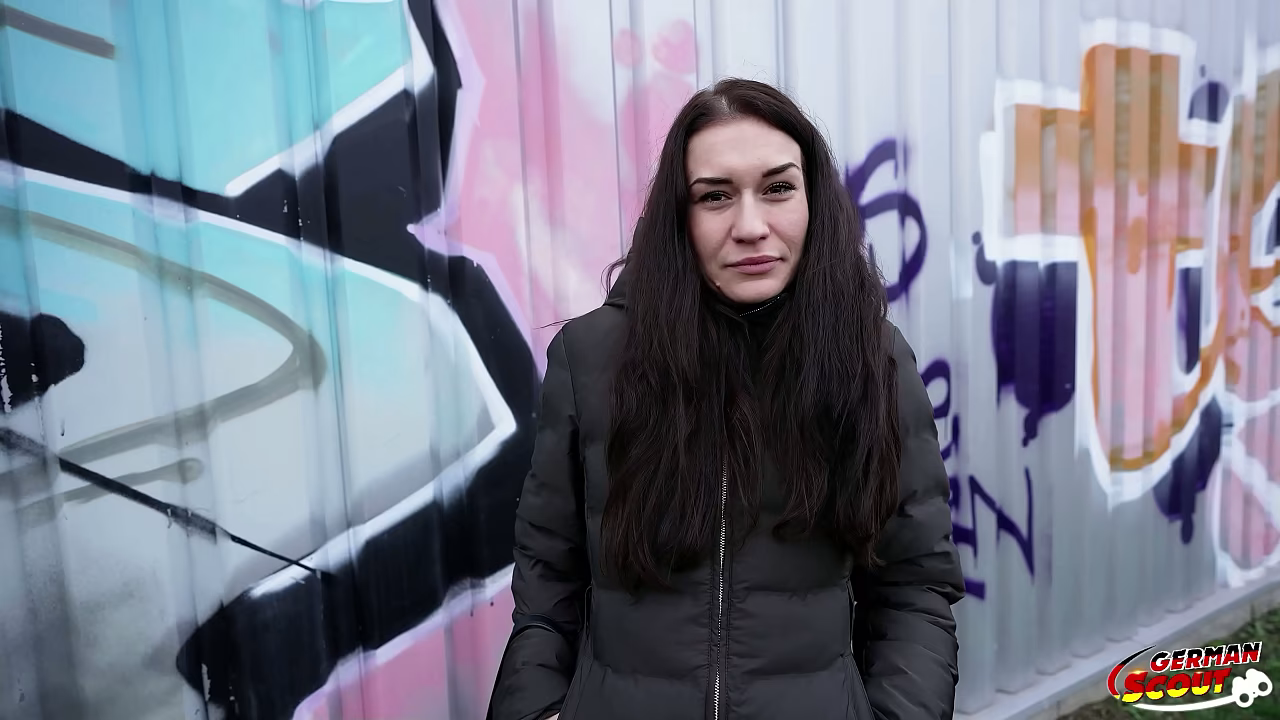 GERMAN SCOUT - Slim Czech Teen Stefani Jameson with Saggy Tits Pick Up for First Casting Fuck