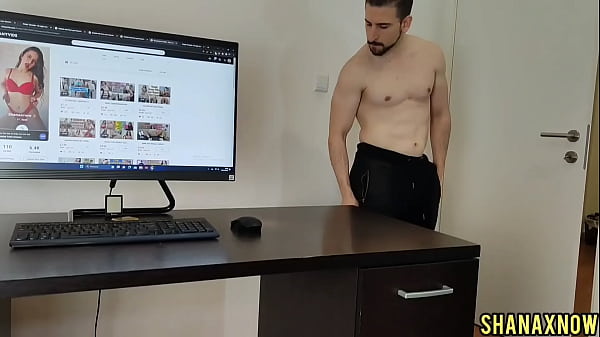 PUSSY HUMPING ON MY STEP BROTHER DESK AFTER CUMSHOT