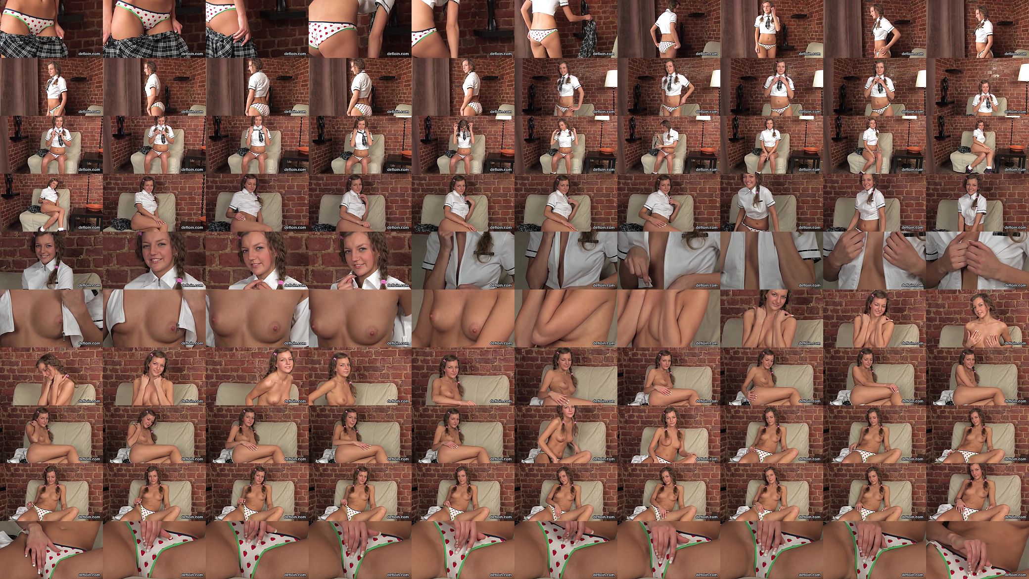 Lovesome teenie opens up pink snatch and gets deflorated 预览图