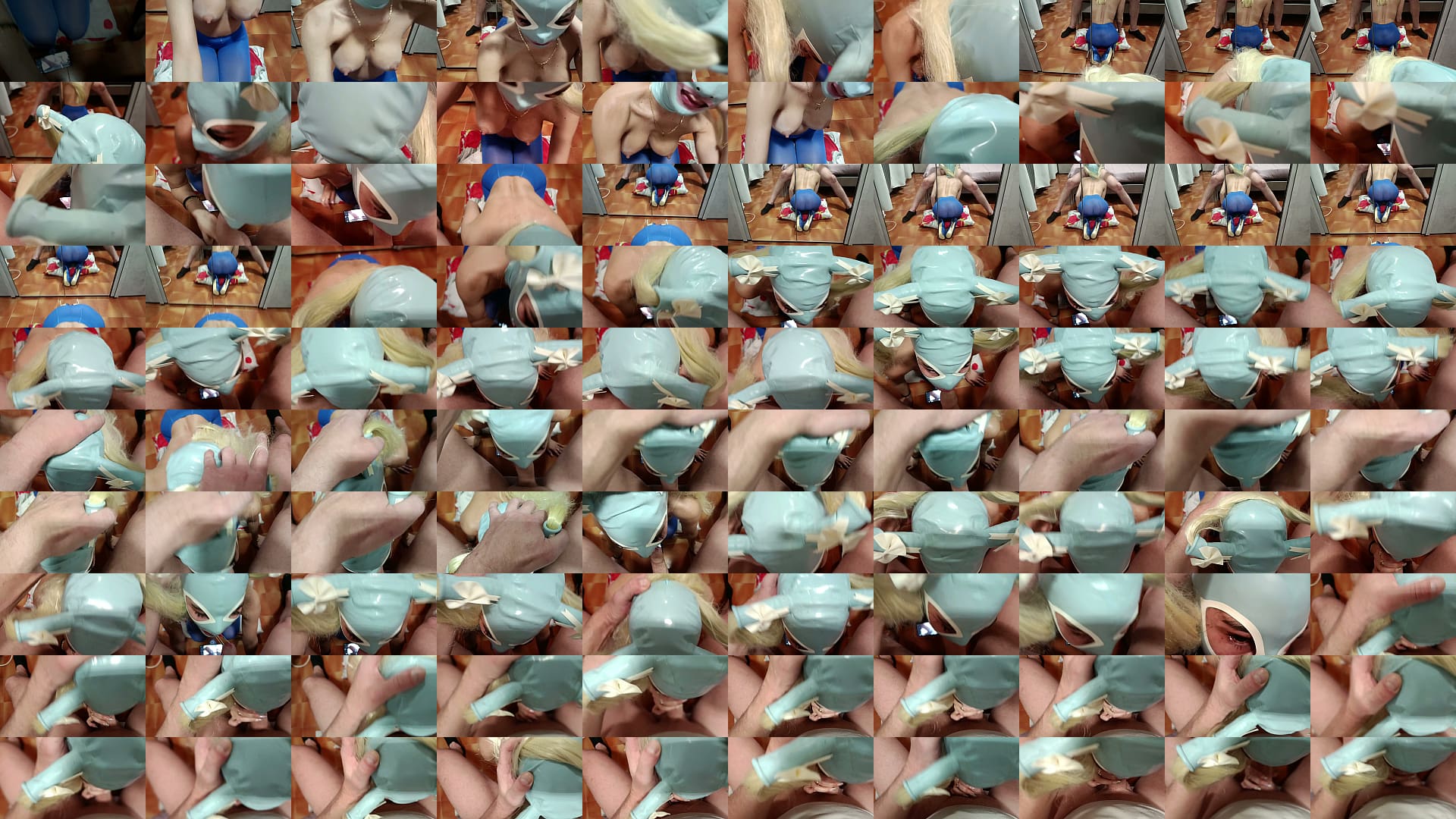 Preview - MILF with blonde pigtails and perfect tits gives a POV blowjob with cumshot in her mouth 预览图