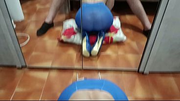 Preview - MILF with blonde pigtails and perfect tits gives a POV blowjob with cumshot in her mouth 2 min
