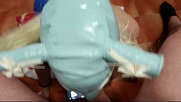 Preview - MILF with blonde pigtails and perfect tits gives a POV blowjob with cumshot in her mouth