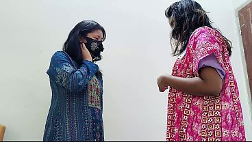 Desi wife share bed with her step-sis