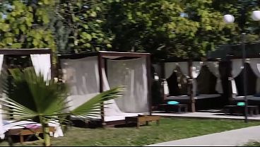 Babe had secretly had sex with a stranger while her boyfriend swam in the pool with the others.