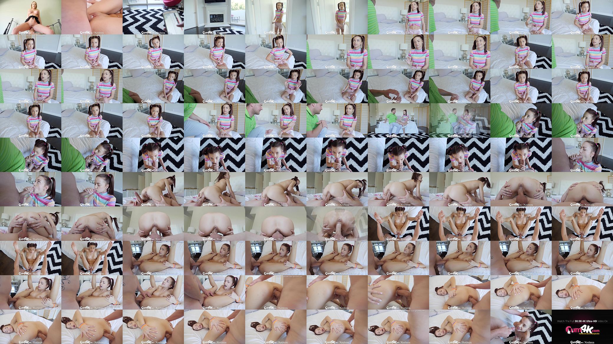 CUM4K Pigtail step sister FILLED with warm dripping creampie 预览图