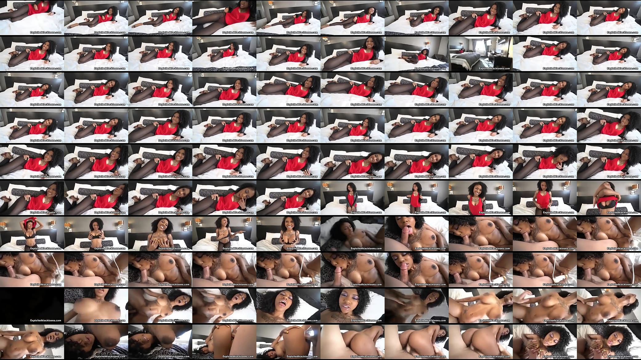 Sexy Ebony Teen goes hard in Big Tits Amateur Video 预览图