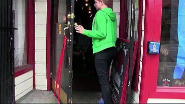 Watch her take her new male friend's unprotected penis up her slutty fuck hole as she...