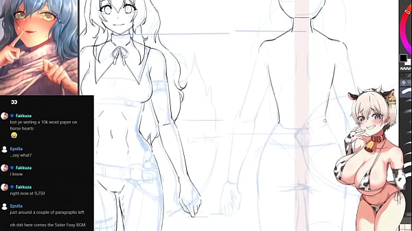 Stream | Picarto | FoxyRain - Art Trade (2020.09.04) 1 h 42 min