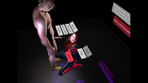 Spider Girl Sucks and licks Thor (Spider Girl is Worthy VAM animation)
