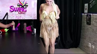 Compilations of Beatriz Sampaio on Papo com Tiffany (Swing Cast) - Part 2 (Watch On: Sheer/Red)
