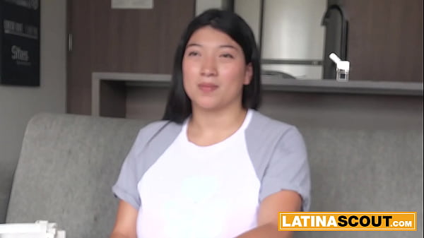 Plus-sized model wants to model but gets a plus-sized cock in her throat instead