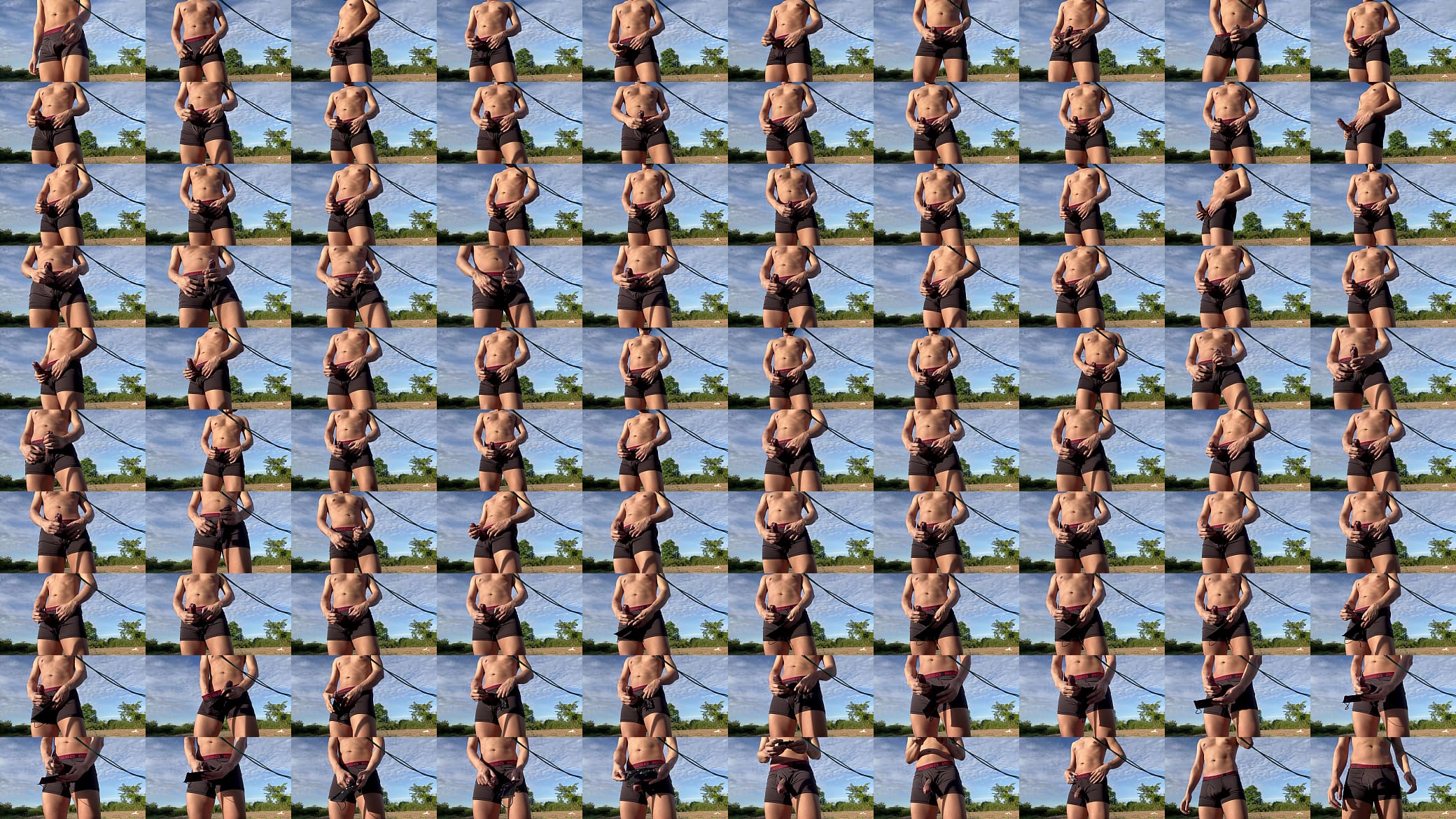 Sky with cloud My cock with cum outdoor. 预览图