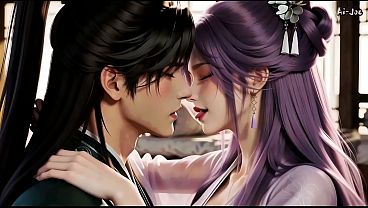 Download Video - Genderbend Cultivator EP2&colon; Purple Spirit Slowly Fucked While Black-Haired Beauty Gropes Her Huge Tits and Talks Dirty AI Generated
