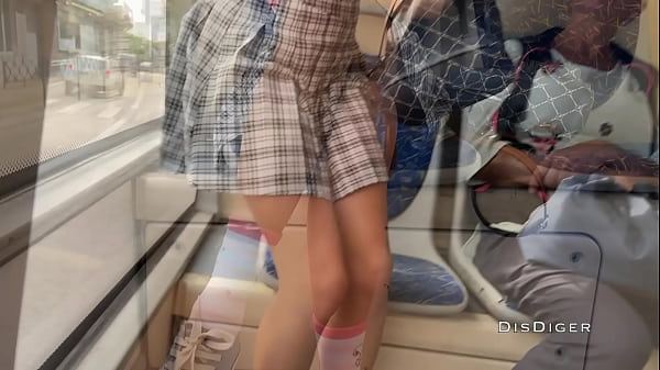 Download Video - Babe flash her pussy on the public bus&comma; I got excited and offered her to have sex on the beach