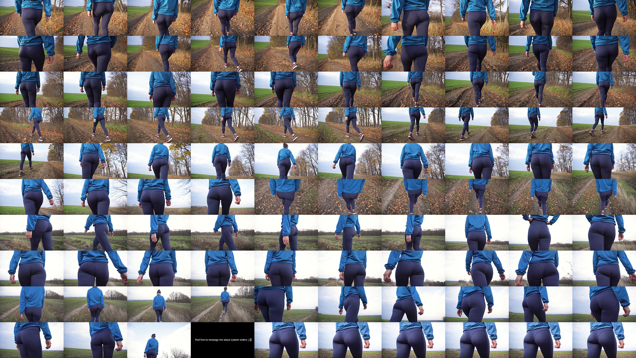 Milf With Nice Ass Walking In Tight Pants View From Behind 预览图