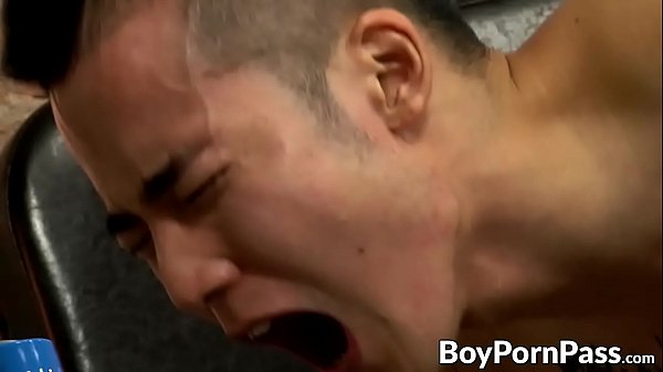 Japanese jock Yoshi Kawasaki cums after hardcor...