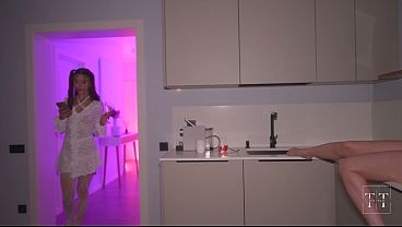My Friend's Boyfriend Dumped Her, So I Comforted Her with My Pussy. 4K HD Tim Team