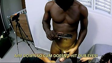 [SUBTITLES]First Interracial Bi Threesome - Wif...