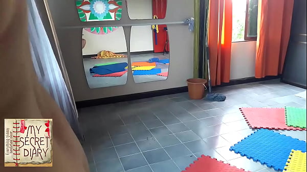 Nude yoga compilation. A woman in panties practices yoga in the gym. My Secret Diary. Long 6