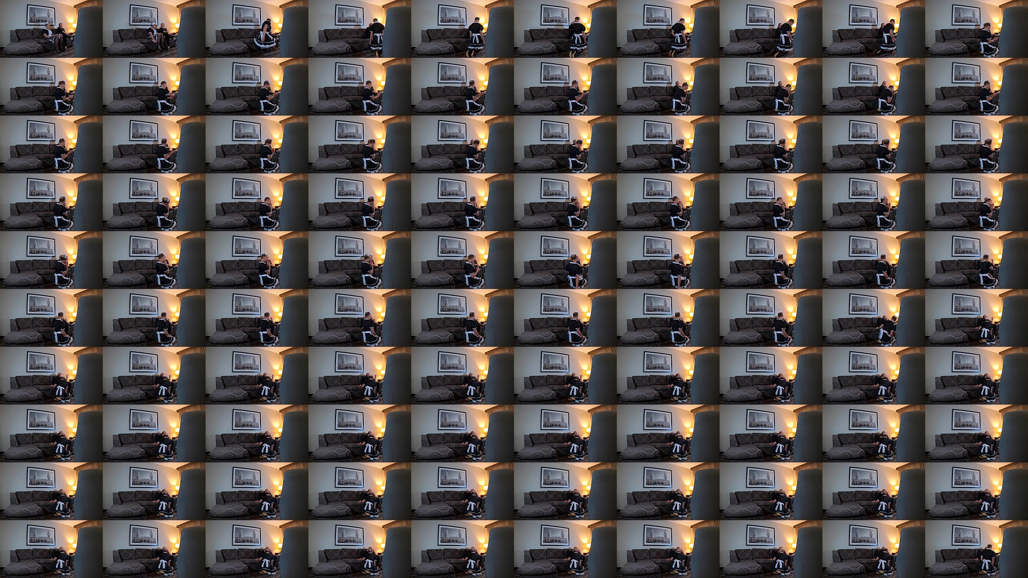 Sissy Maid Worships Mistress Feet and Sucks Strapon 预览图