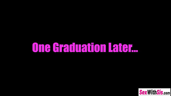 Graduation gift for sexy teen stepsister Aria Valencia by her stepbrother