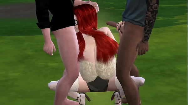 Sims 4 porn Mortimer and Duncan fuck whore Sabri Muff and Mercedes joins