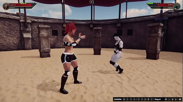 Polly Plaything VS Luna DarkMoon (Naked Fighter 3D)
