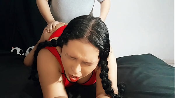 Fucking my fat stepbrother. He fucks me doggystyle and makes me moan with pleasure. SQUIRT