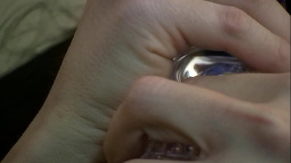 Purefilmstv - Perfect brunette rips off her stockings and uses giant dildo that lights up to orgasm