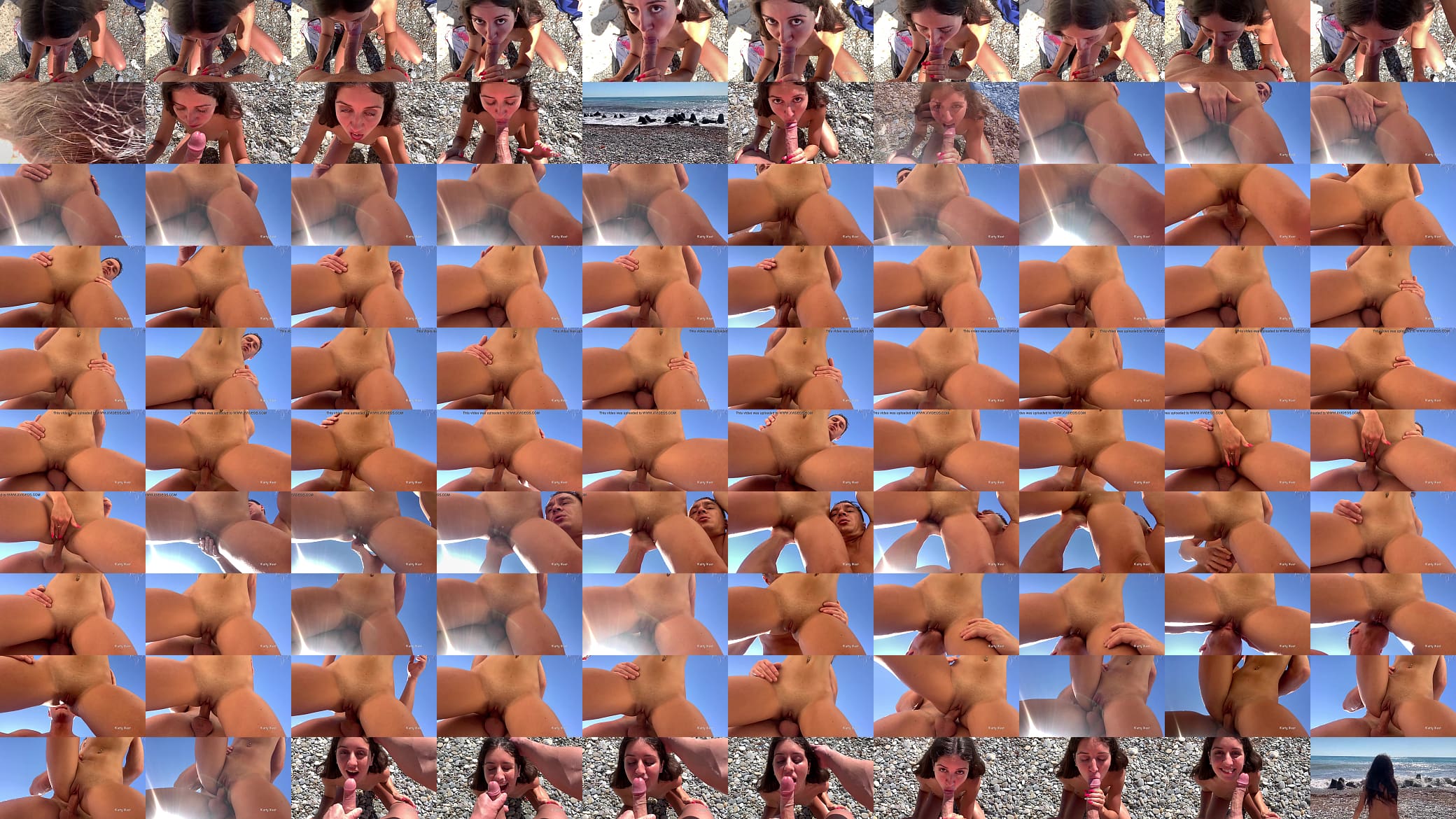 Faster Fucking on Public Beach and Facial 预览图