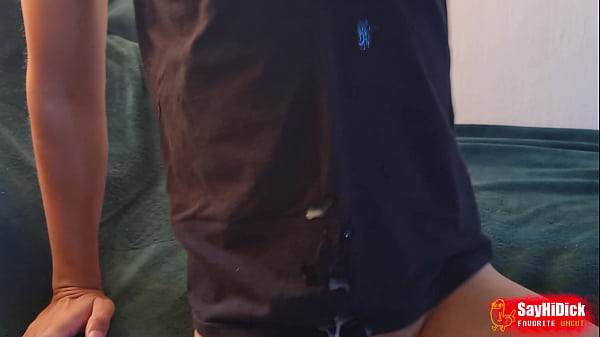 Download Video - Cum dripping down my black t-shirt