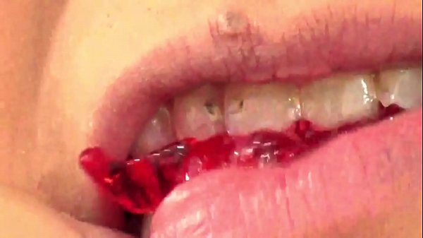 Mouth Vore Close Up Of Fifi Foxx Eating Gummy Bears