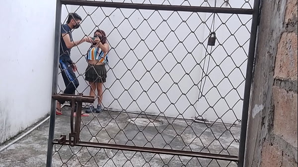 Download Video - Boyfriends meet to have a conversation and the girlfriend shows him her buttocks that he can fuck&period;