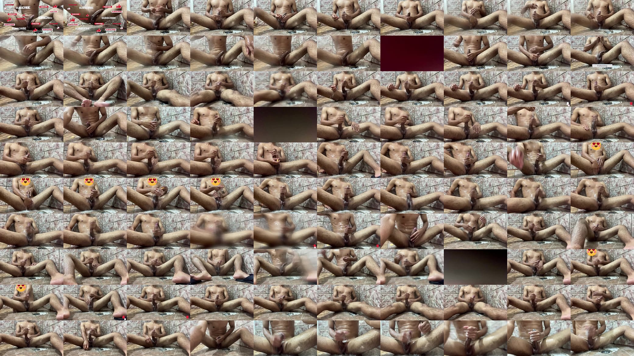 alisando minha rola grande no banho adoro quando cai agua quentinha na minhas bolas 预览图