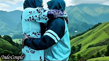 A Muslim wife wearing a hijab cheats while her husband is on holiday in Bali with his girlfriend, and swallows his sperm. Real life cheating wife