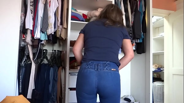 My wife loves showing off while my friend shows him her huge hard cock and masturbates